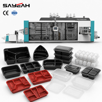 Machine de thermoformage automatique multi-stations pour la fabrication de contenants alimentaires en plastique jetables, boîtes à lunch et plateaux