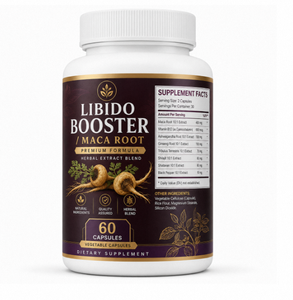 Capsules d'extrait de racine de maca, complément alimentaire, 60 capsules végétariennes, mélange d'herbes en capsules - Product Image 1