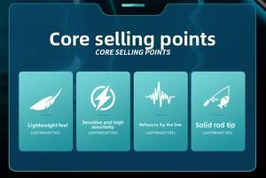 <span class=keywords><strong>Canne</strong></span> à bouche de cheval en carbone ul Tune Super rapide Super doux léger solide Micro flux barre blanche Cocking Lure Rod - Product Image 5