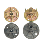 Écrou à oreilles en acier de style industriel personnalisé et plaque combinée coffrage système de tirants coffrage en béton de construction forgé