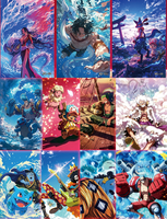 Cartes de personnages YS Creative dessinées à la main, cartes de collection sportives imprimées aux couleurs vives, cartes de crédit réutilisables, cadeaux de fête