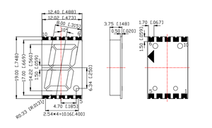 China Manufacturer 1 digits 0.56 inches SMD <strong>LED</strong> <strong>Numeric</strong> <strong>Display</strong> high White emitting 7 <strong>segment</strong> with Rohs compliant - Product Image 2