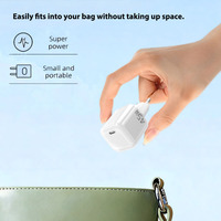 Mini chargeur USB C GaN 45W avec prise EU, adaptateur d'alimentation à charge rapide haute vitesse avec protection de sécurité complète pour smartphone et tablette