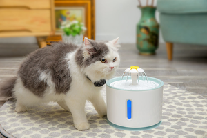 Petwant 2.4L SANS BPA PP LED Lumière Automatique Chien Chat <span class=keywords><strong>Fontaine</strong></span> D'<span class=keywords><strong>eau</strong></span> Potable Pour Animaux de compagnie <span class=keywords><strong>Distributeur</strong></span> - Product Image 6