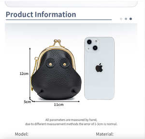 Sac Ando en cuir de vachette véritable, mini porte-monnaie mignon avec fermoir à pression, petite pochette à bijoux et à rouge à lèvres pour femmes - Product Image 3