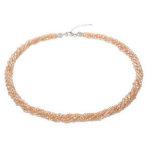 Collar de Cuentas de Cristal Facetado de 18 Pulgadas, Collar de Cristal de 3 mm con 4 Hileras Trenzadas, Categoría de Producto - Product Image 3