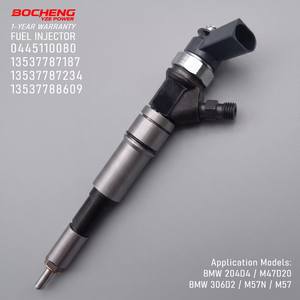 Inyector de Combustible Diésel Common Rail 0445110080 13537789670 13537787187 para BMW E46 E60 E61 E65 E53 320d 330d 530d 730d X5 2.0 3.0 L - Product Image 1
