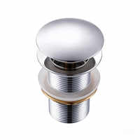 Bonde de lavabo escamotable à poussoir en acier inoxydable 304, anti-corrosion, écologique, moderne, polie, universelle pour salle de bain et cuisine