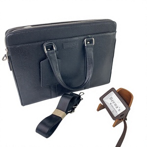 Beena's Genuine Leather Men's Luxury Business Laptop Briefcase with <b>Anti</b>-<b>Theft</b> Waterproof Design Large Capacity for Work - Product Image 1