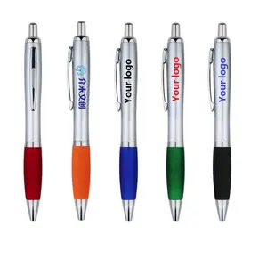 Logotipo personalizado bolígrafos de plástico bolígrafo promoción personalizado de la empresa marca pluma de bola de personalizar