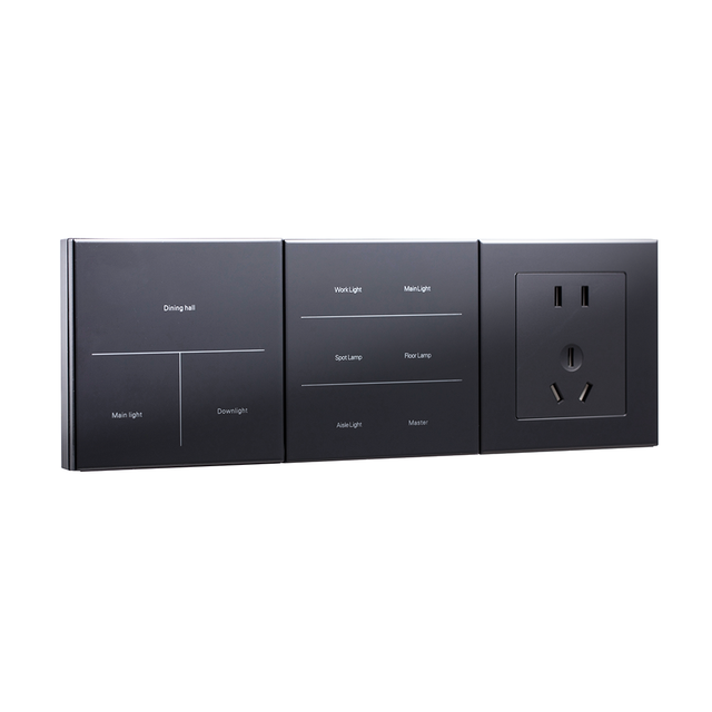 Nalite Newest Design Dimmer Switch Tuya Wifi Remote Control Smart Dimmer Switch Hot Sale Anti-glare Glass Thermostat Wall Switch