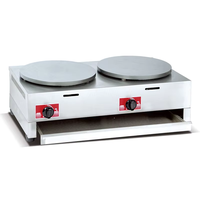 Crêpière Commerciale Professionnelle Fuqi à Gaz, Automatique, Double Plaque, en Acier Inoxydable, Surface Antiadhésive de Haute Qualité