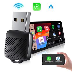 Adaptador CarPlay Inalámbrico 2 en 1 y Dongle <span class=keywords><strong>Android</strong></span> <span class=keywords><strong>Auto</strong></span> con Cable, Adaptador USB para Toyota, Mercedes, BMW, Chevrolet - Product Image 3
