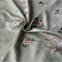 Superbe Tissu Jacquard Écologique à Motif Volant, Plusieurs Couleurs, Haute Qualité, Confort Optimal, pour Vêtements Personnalisés Femme et Enfant