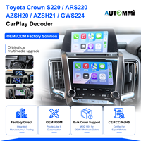 Decodificador Multimedia Inalámbrico Apple CarPlay Android Auto para Toyota Crown S220 ARS220 AZSH20 AZSH21 GWS224 2018-2021
