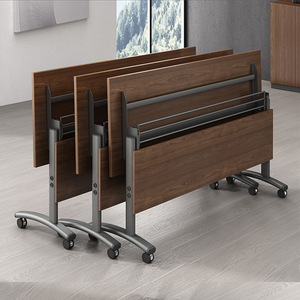 Moderner Flip Top Training <span class=keywords><strong>Desk</strong></span> Falt konferenz Faltbarer Meeting Wheels Tisch - Product Image 1