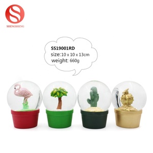 De 100mm nuevo regalos de decoración de diseño de resina grande <span class=keywords><strong>cactus</strong></span> globo de nieve - Product Image 2