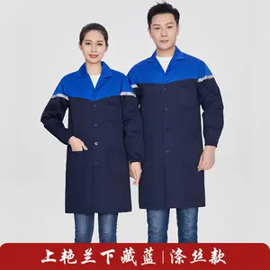 Work Jacket Large Plus Long Embroidered Word Wear-resistant Men's Tooling Site Workshop Factory Spring And Autumn