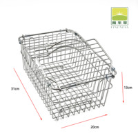 Support de stockage de fruits et légumes polyvalent en acier inoxydable de qualité supérieure avec couvercle pour panier de nettoyage