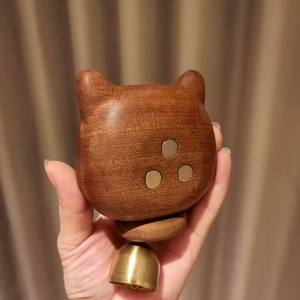 Sonnette de porte, bois massif, carillon éolien pour petit chien, réfrigérateur, cloche de rappel affichée pour entrer dans la maison, ouverture, cadeau - Product Image 5