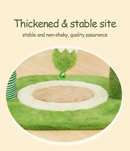 Structure d'escalade pour chat en forme de tour avec arbres décorés d'avocats et nid grattoir - Product Image 4
