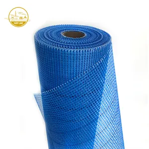 Tejido liso de malla de fibra de vidrio y estuco/alcalino resistente a la malla de fibra de vidrio para tejado rollo de red 145g azul para eifs