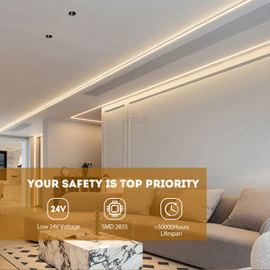 Tira de LED 2835SMD, 120 LED/m, DC24V, CRI90, Luz de Cinta de Alta Luminosidad, 3000K-6500K, para Iluminación de Gabinetes de Cocina y Hogar, Garantía de 7 Años - Product Image 6