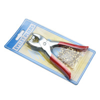 Pince à rivets industrielle avec verrou de sécurité, outil manuel de perforation de trous pour œillets, 6 pouces, 100 rivets de 4 mm pour la perforation de ceintures en cuir