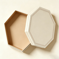 Boîtes d'emballage cosmétiques hexagonales rigides personnalisées avec gaufrage et finition laminée, boîtes à parfum et cadeaux, échantillons imprimés
