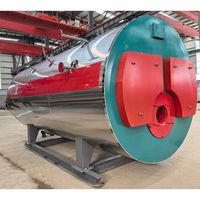 Chaudière à eau chaude à gaz ou mazout haute efficacité, système de chauffage automatique à trois passages pour usine, hôtel, chauffage central WNS