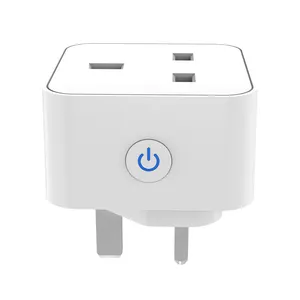 Electrical Equipment Tuya Smart Plugs & Sockets WiFi Adapter 3Pin UK Home Intelligence Electric Equipment Alexa Power Outlet