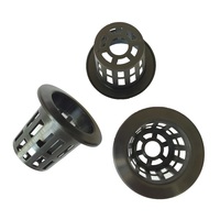Pots en filet d'aquaponie pour pépinière, pots en plastique noir pour plantes, vente en gros, pots en maille hydroponique