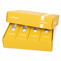 Fabricant OEM ODM de coffrets cadeaux de balles de golf personnalisées avec logo, vente en gros directe d'usine, lot de 4 boîtes à fenêtre pour événements d'entreprise