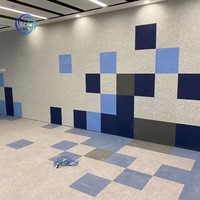 Panel Acústico de Fieltro PET para Pared, Paneles Acústicos para Oficina y Estudio, Reducción de Ruido, Absorción de Sonido, Panel de Fibra de Poliéster Ignífugo