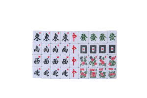 Mahjong personnalisé à double couche opaque avec gravure sur le devant, tuiles uniques et colorées, américain, chinois, hongkongais, singapourien, japonais - Product Image 4