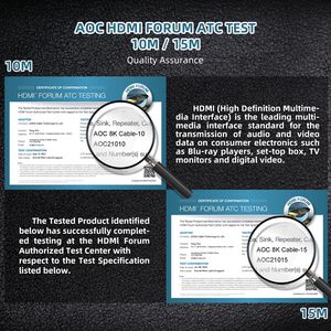 Tùy chỉnh bán buôn HDMI để HDMI cáp 1m 1.5m 2m 3 M 5m Nam để nam siêu HD tốc độ cao HDMI V2.1 8K @ 60Hz 4K @ 120Hz 3 mét - Product Image 6