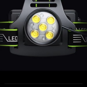 Linterna Frontal LED BaiFeng con 5 Bombillas LED, Batería Recargable, Linterna Frontal para Exteriores con Pantalla Digital - Product Image 4