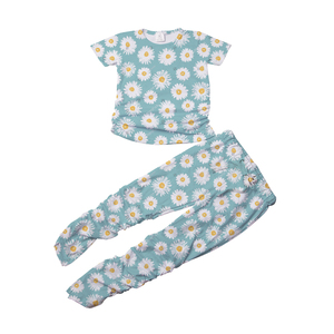 <span class=keywords><strong>Ensemble</strong></span> deux pièces pour filles, mode enfant, chemises à manches courtes avec leggings, tissu en soie de lait, nouveau-né à 16 <span class=keywords><strong>ans</strong></span>, costume pour enfants - Product Image 3