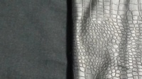 Cuir PU synthétique à motif crocodile pour vêtement de legging imperméable et élastique