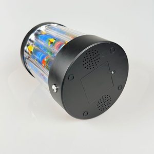 JSD360 °   Lampu Malam Akuarium Laut Berputar, Proyektor Tangki Ikan USB & Baterai Ganda, Dekorasi Kamar Tidur Anak Ikan Badut Lumba-lumba Merah Muda, Hadiah - Product Image 3
