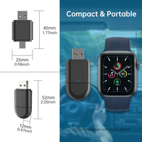 Adaptador Inalámbrico 2 en 1 OEM ODM TrolinkTek TAB06, Chip USB Tipo-C V851S, Universal para Auto Android, Carplay, WiFi6, Bluetooth 5.4, Negro 1