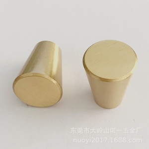 Solid Pure <b>Copper</b> Tapered Furniture Handles 17x20mm Drawer Hardware Antirust Minimalist Design - Product Image 3