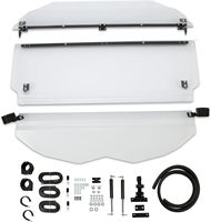 Nouveau pare-brise en polycarbonate épaissi, enduit et résistant aux rayures, compatible avec Can-Am Maverick X3 2017-2025, 3-en-1, entièrement transparent
