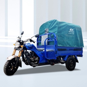 150cc Moto Cargo Triciclo Precio barato Gasolina Open Body Agile Durable Motocicleta <span class=keywords><strong>de</strong></span> <span class=keywords><strong>tres</strong></span> <span class=keywords><strong>ruedas</strong></span> con tela impermeable - Product Image 2
