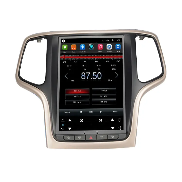 KANOR 10.4 Inch Car Android 8Core Cho Jeep Grand Cherokee 2014 2015 2016 2017 2018 Đài Phát Thanh Tự Động Stereo Gps Navigation