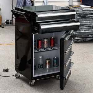 Goldenline GL408 Workshop <b>Tool</b> <b>Trolley</b> Refrigerator | 2-Drawer Steel Storage Movable Design OEM/ODM/OBM Available 450KG Capacity - Product Image 3