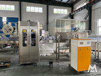 Machine d'étiquetage automatique de manchons rétractables pour bouteilles d'eau et de boissons