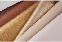 Tissu en cuir PU grain litchi KEMERLIN, cuir synthétique épais résistant à l'usure pour sacs, chaussures, revêtements de canapé