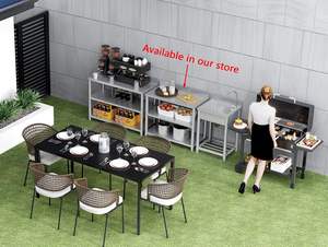 Fabbrica diretta utilità commerciale 304 SUS in acciaio inox lavello tavolo bacino sin per ristorante - Product Image 4