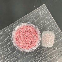 Autocollants 3D en plastique pour ongles, motifs étoiles, cœurs, couleurs macaron, style français, paillettes et sequins, pour maquillage, loisirs créatifs et gobelets DIY